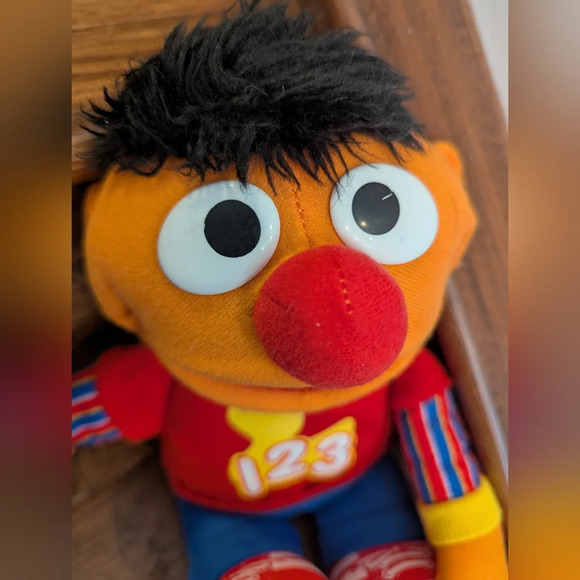 Sesame Street Ernie Plush Toy - Red and Orange - Picture 10 of 10